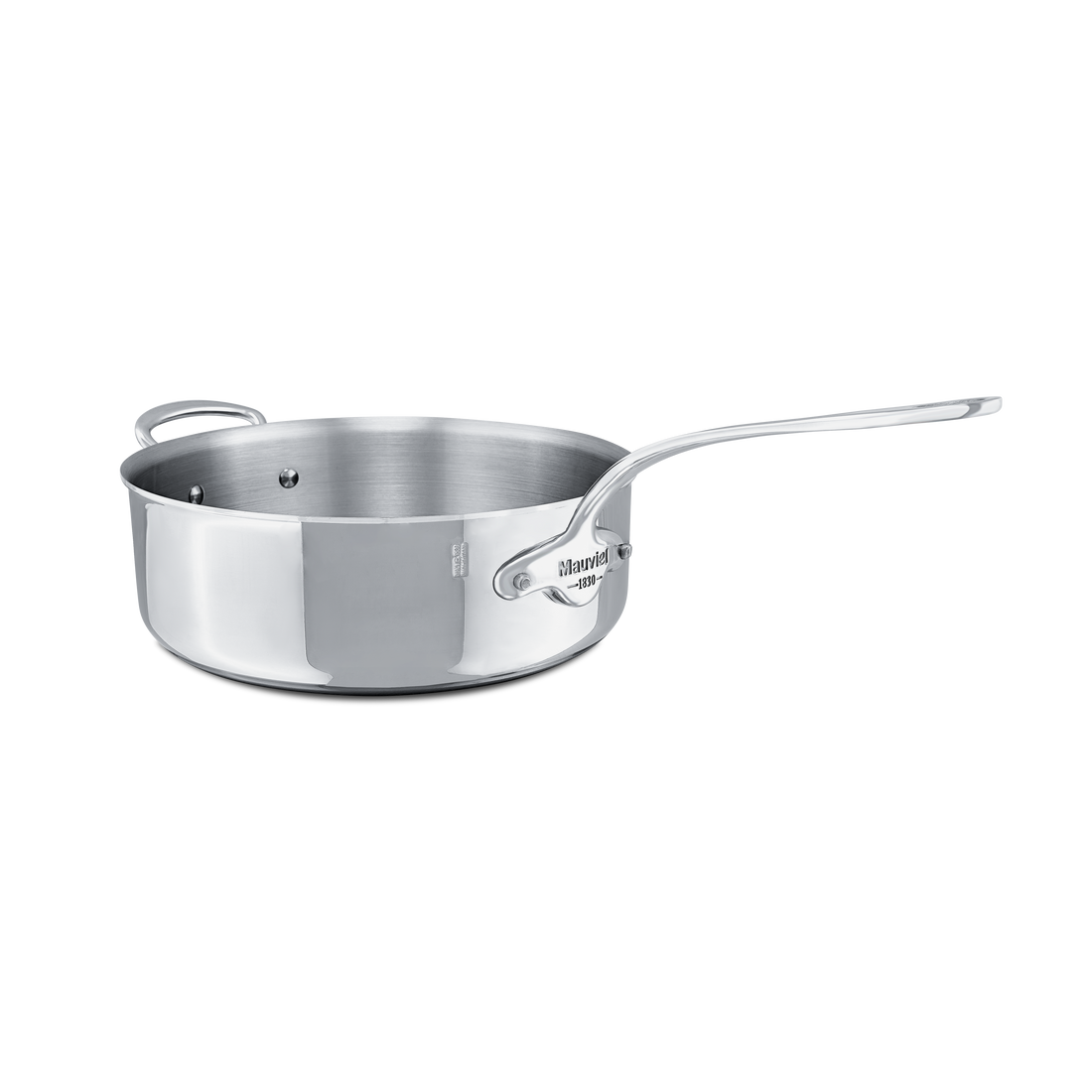 Mauviel 1830 M'COOK 5-Ply Stainless-Steel Saute Pan with Lid, 6.2-Qt — image 2