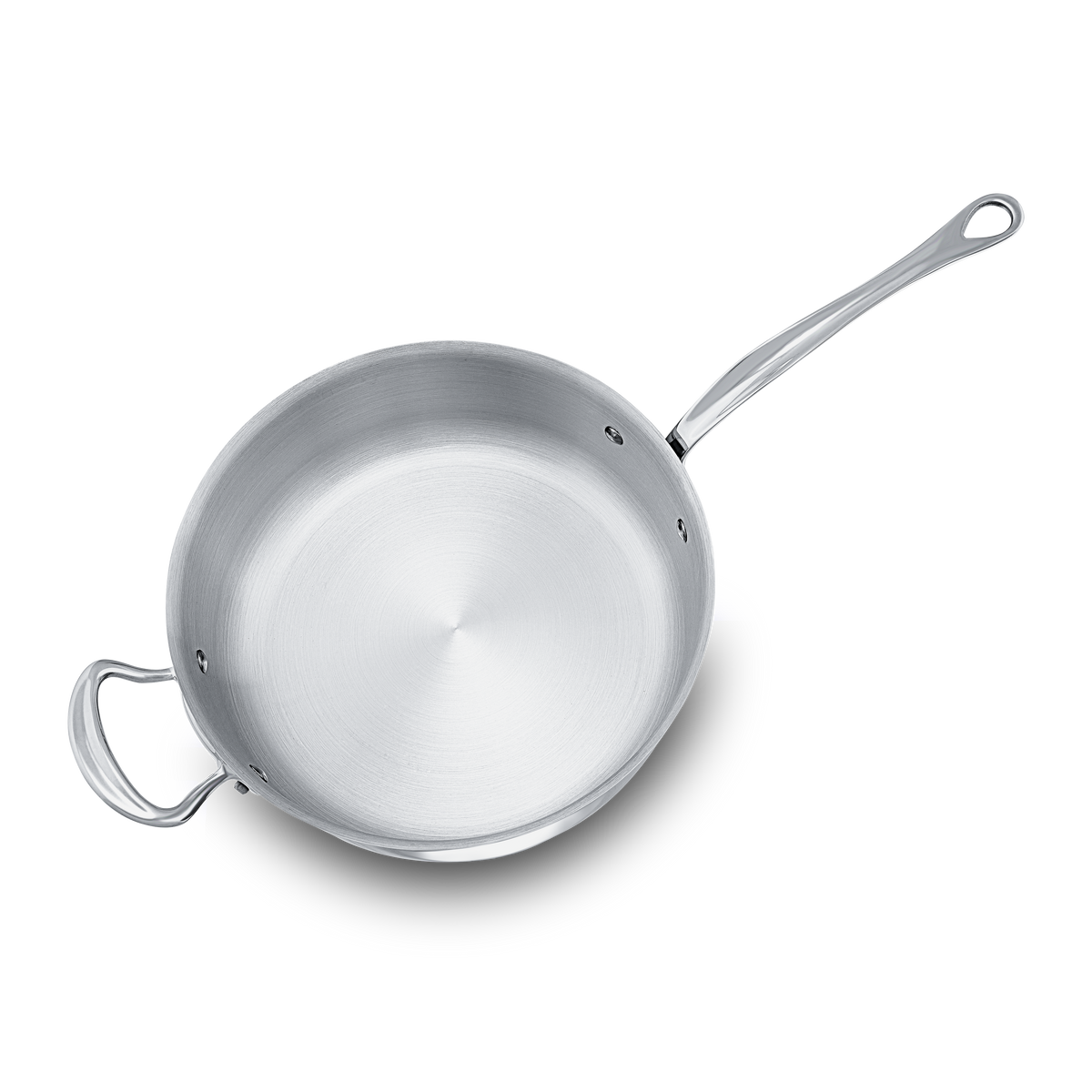 Mauviel 1830 M'COOK 5-Ply Stainless-Steel Saute Pan with Lid, 6.2-Qt — image 3