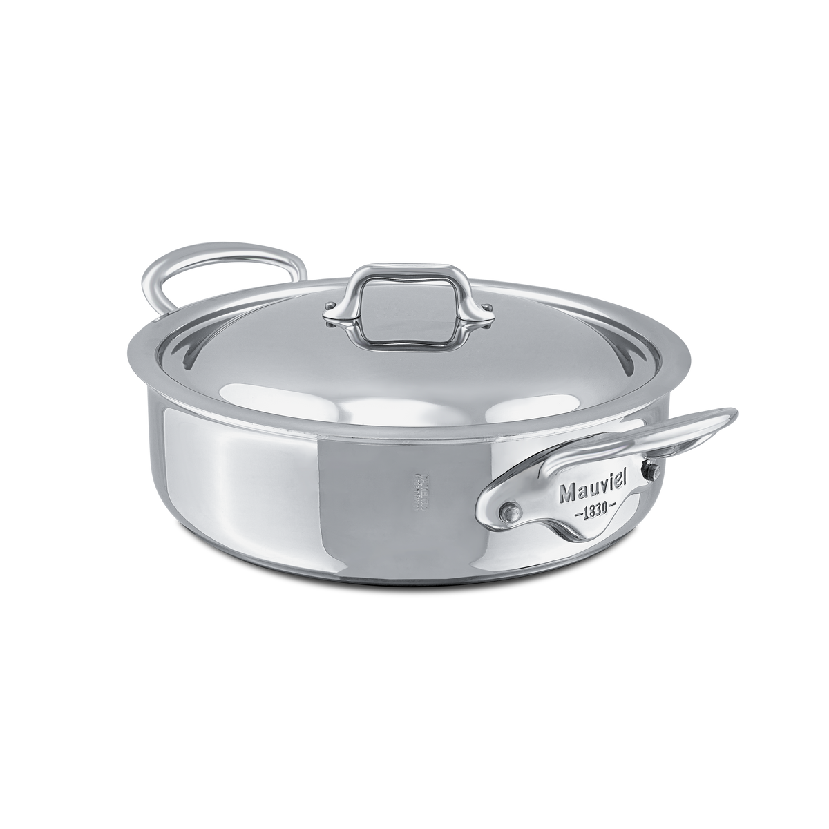 Mauviel 1830 M'COOK 5-Ply Stainless-Steel Rondeau with Lid — image 2
