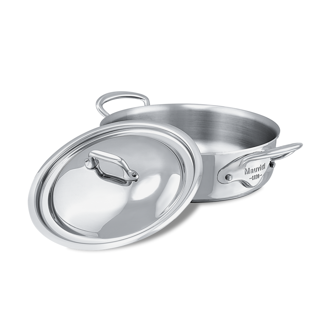 Mauviel 1830 M'COOK 5-Ply Stainless-Steel Rondeau with Lid — image 3