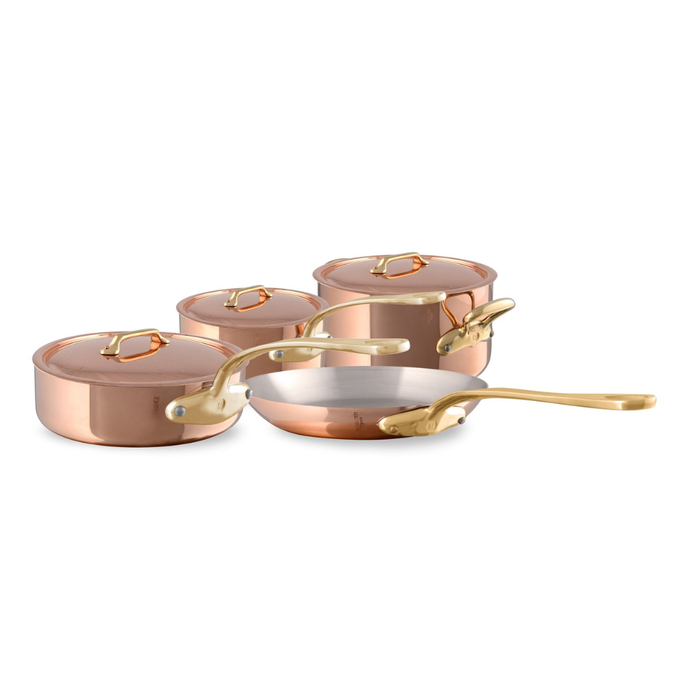 Mauviel 1830 M'Heritage M'200 B 7-Piece Copper Cookware Set