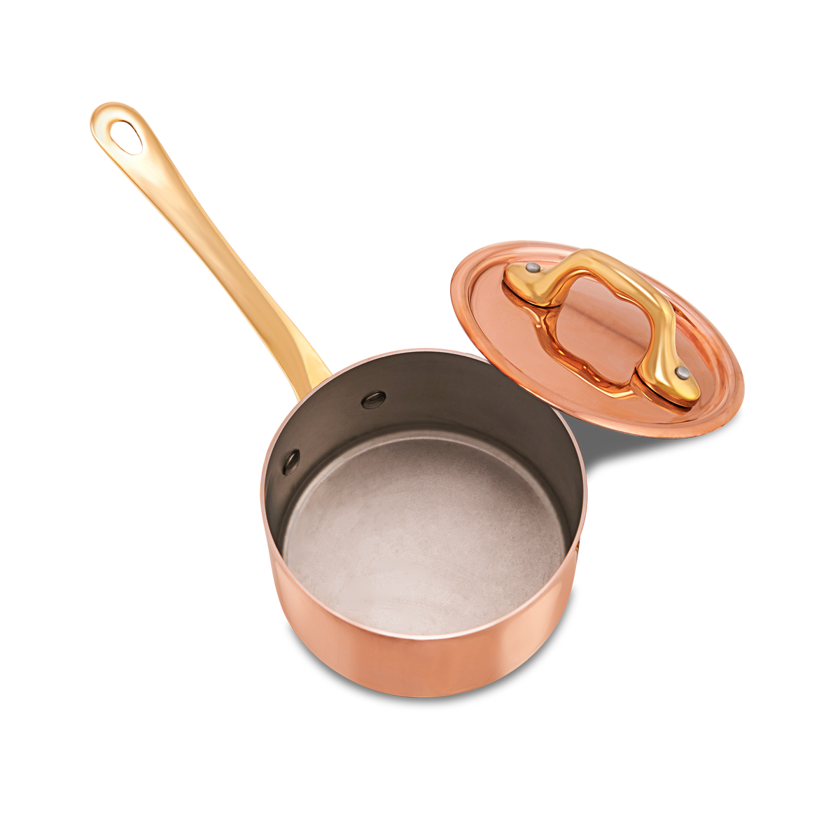 Mauviel M'Minis copper saucepan detail