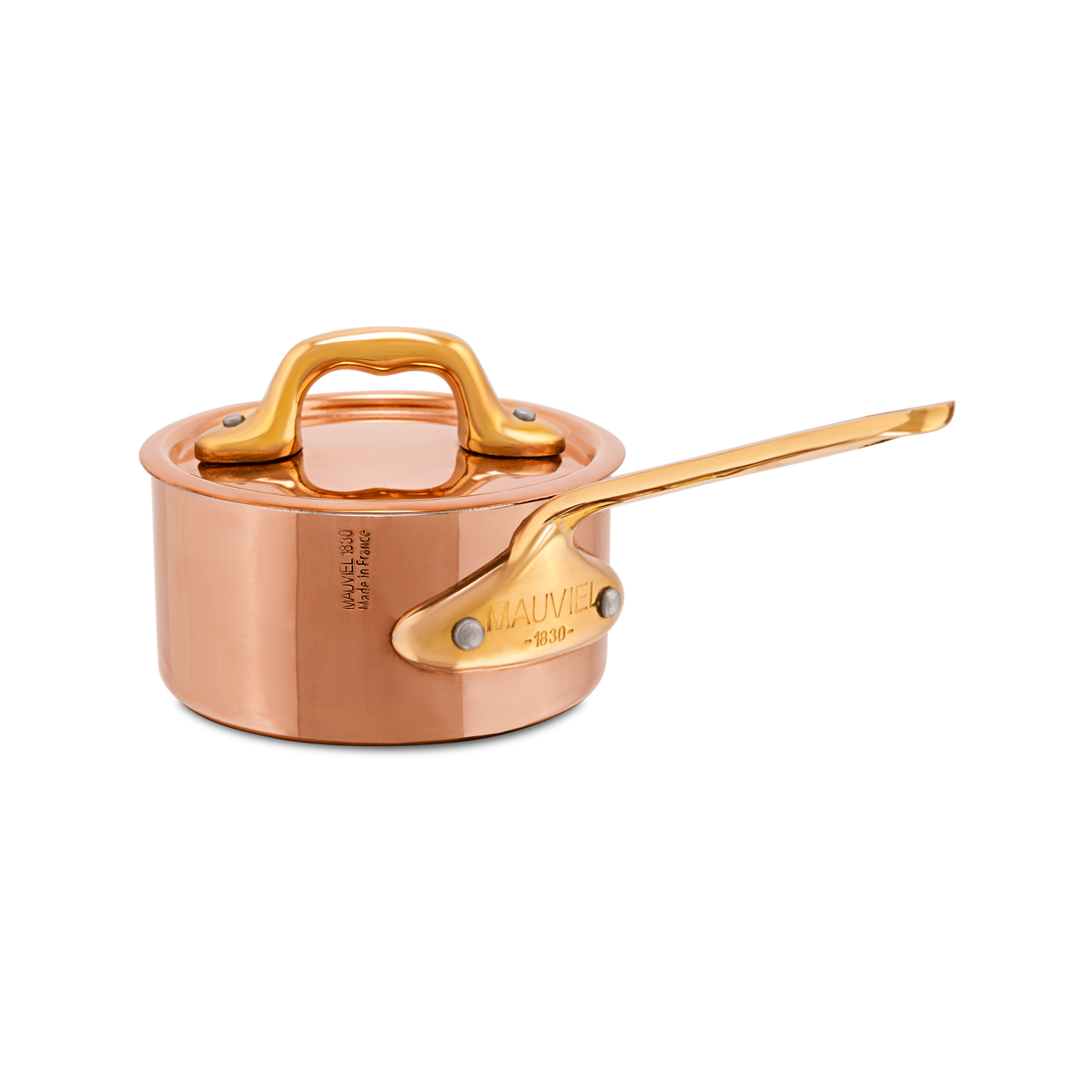 Mauviel M'Minis copper saucepan, alternate view