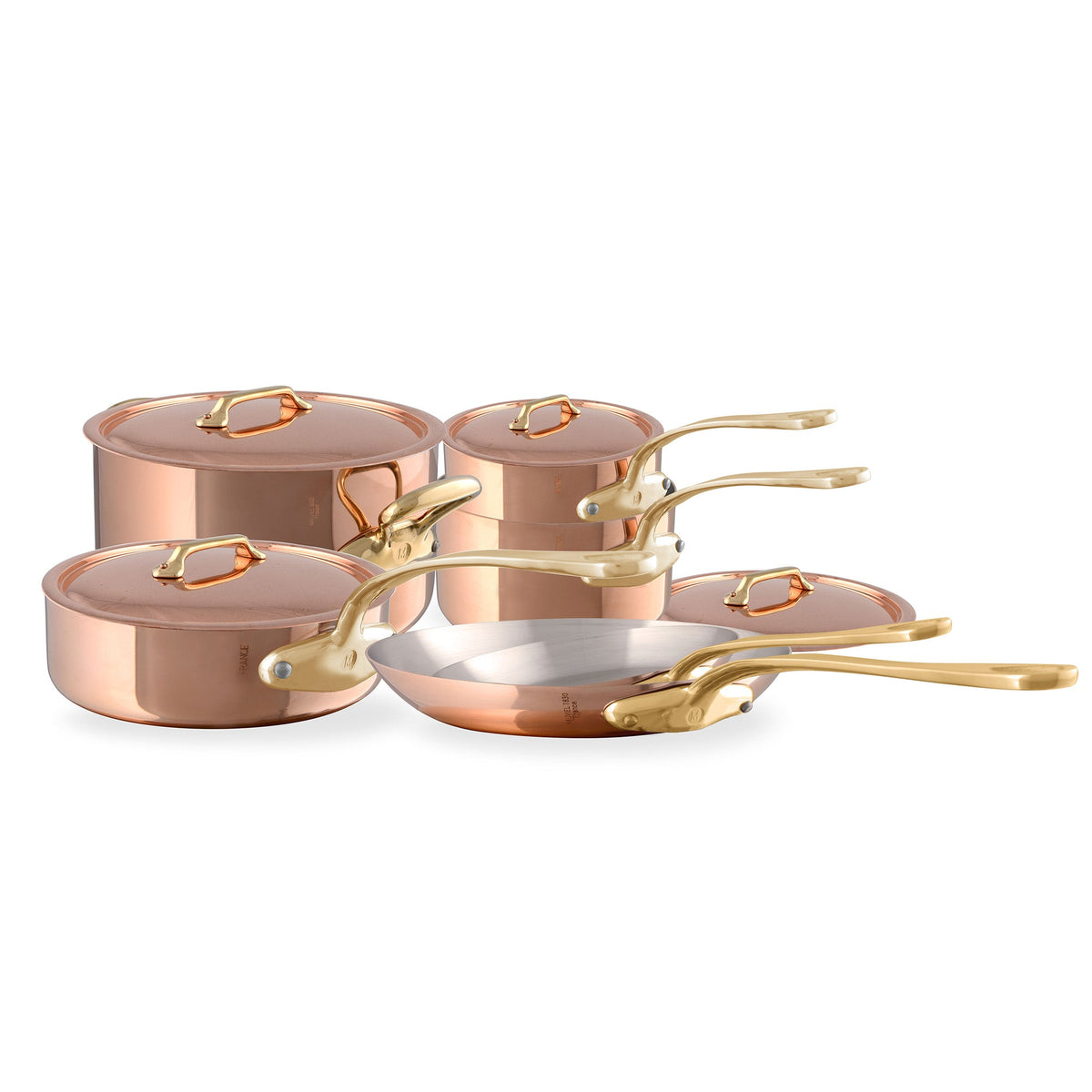 Mauviel 1830 M'Heritage M'200 B 10-Piece Copper Cookware Set