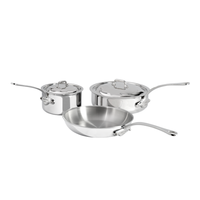 Mauviel 1830 M'COOK 5-Ply 5-Piece Stainless-Steel Cookware Set