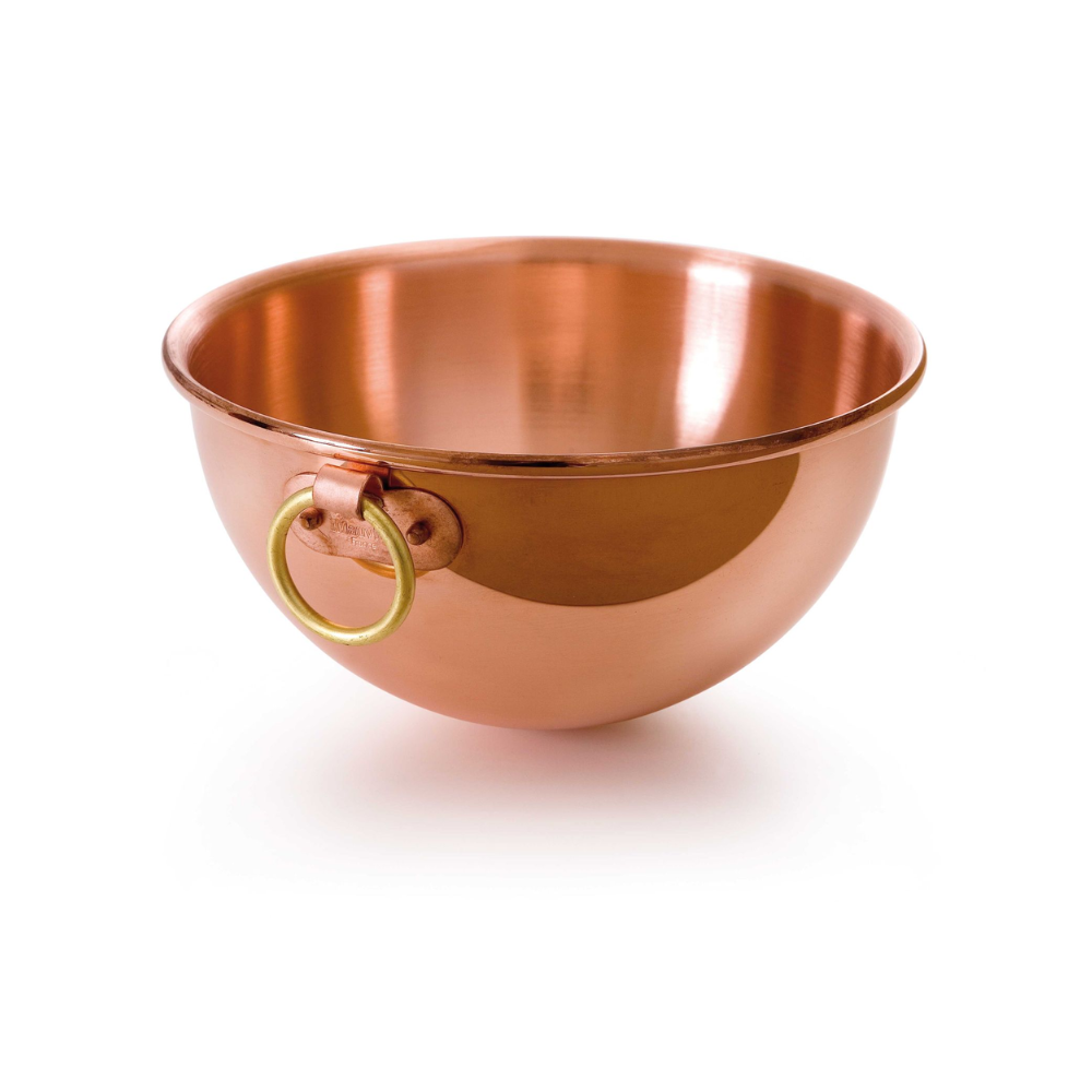 Mauviel M'Passion copper egg-white beating bowl with ring handle